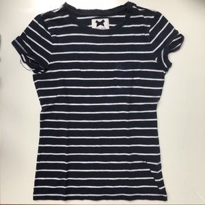 Gilly Hicks navy & white striped tee shirt